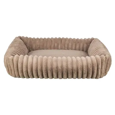Trixie hondenmand Lonni ribfluweel hoekig lichtbruin 80 x 60 cm