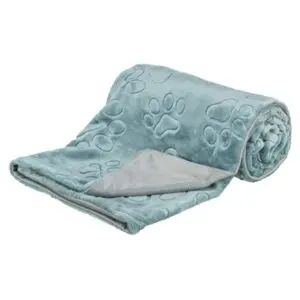 Trixie hondendeken Barry softpluche blauw/grijs 150 x 100 cm - Afbeelding 4