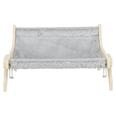 Trixie kattenhangmat onbehandeld hout grijs 47 x 24 x 38 cm