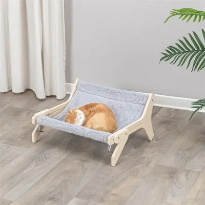 Trixie kattenhangmat onbehandeld hout grijs 47 x 24 x 38 cm - Afbeelding 8