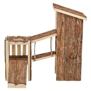 Trixie speelplaats Tjorven schorshout 32 x 19 x 29 cm – muis en hamster - Afbeelding 2