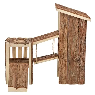 Trixie speelplaats Tjorven schorshout 32 x 19 x 29 cm – muis en hamster
