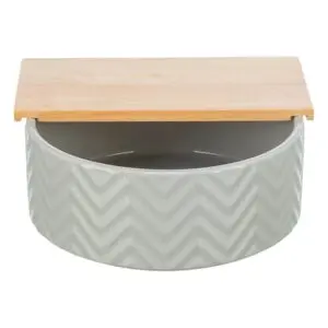 Trixie zandbad met platform 24 x 24 cm – keramiek en hout, hamster - Afbeelding 2