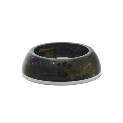 Savic voerbak Delice 1 Marble 0,3 liter – zwart/goud, antislip