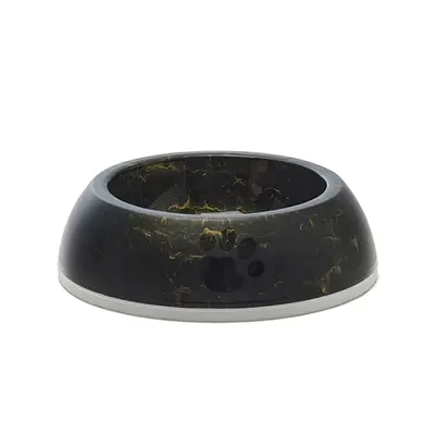 Savic voerbak Delice 2 Marble 0,6 liter – zwart/goud, antislip