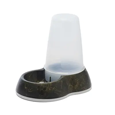 Savic drinkbak Loop Marble 1,5 liter – zwart/goud, antislip