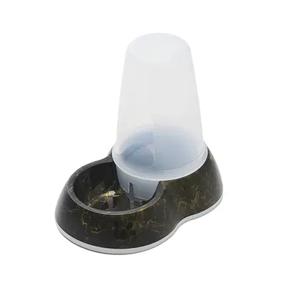 Savic drinkbak Loop Marble 1,5 liter – zwart/goud, antislip - Afbeelding 6