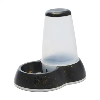Savic drinkbak Loop Marble 3 liter – zwart/goud, antislip