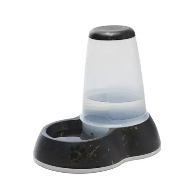 Savic drinkbak Loop Marble 3 liter – zwart/goud, antislip - Afbeelding 5