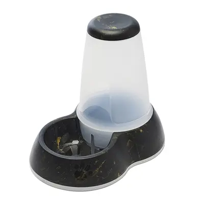 Savic drinkbak Loop Marble 3 liter – zwart/goud, antislip - Afbeelding 6