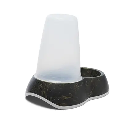 Savic voerdispenser Loop Marble 1,5 liter – zwart/goud - Afbeelding 6