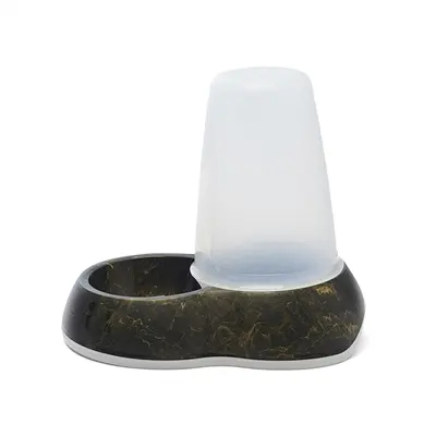 Savic voerdispenser Loop Marble 1,5 liter – zwart/goud - Afbeelding 7