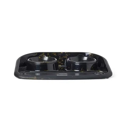 Savic Butler voerbak en drinkbak met plateau Marble 2 x 300 ml - Afbeelding 6