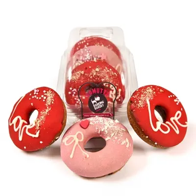 The Barking Bakery Domuttz hartjes donuts – trio, 3 stuks