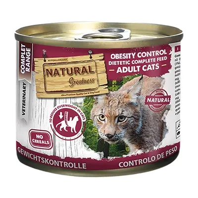 Natural Greatness kattenvoer Obesity Control Dietetic 200 g – kalkoen