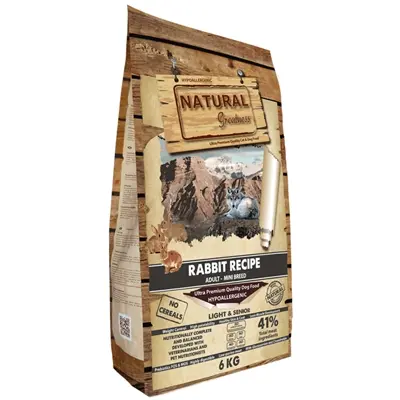 Natural Greatness hondenvoer Rabbit Light & Fit konijn 6 kg