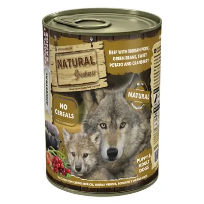 Natural Greatness hondenvoer rund, Iberisch varken en zoete aardappel 400 g