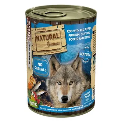 Natural Greatness hondenvoer kabeljauw, rode peper en pompoen 390 g