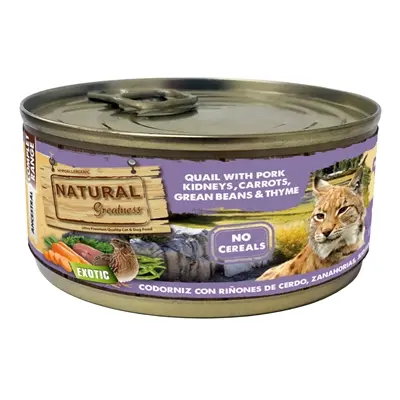 Natural Greatness kattenvoer kwartel en varkensnier 170 g – hypoallergeen