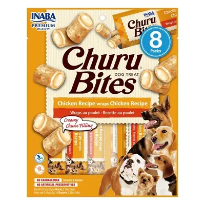 Inaba Churu Bites kip 8 x 12 g – kussenvormige hondensnack