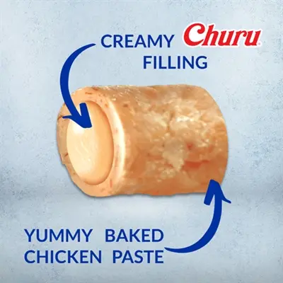 Inaba Churu Bites kip 8 x 12 g – kussenvormige hondensnack