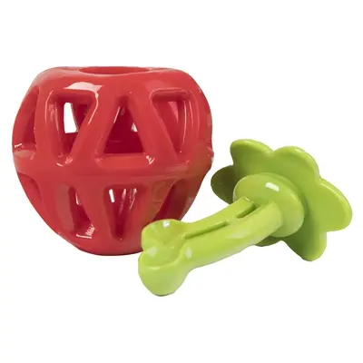 Fofos Fruity-Bites snackbal aardbei 11 x 9 x 7 cm – treat dispenser