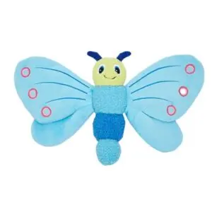 Fofos Jumbo hondenknuffel vlinder blauw 25 x 38 x 10 cm – met pieper - Afbeelding 1