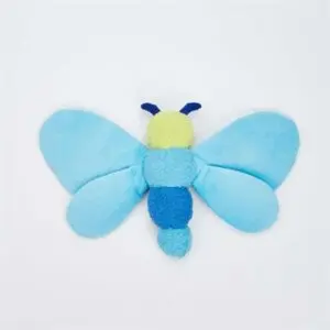 Fofos Jumbo hondenknuffel vlinder blauw 25 x 38 x 10 cm – met pieper - Afbeelding 4