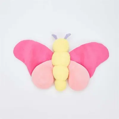 Fofos Jumbo hondenknuffel vlinder roze 25 x 38 x 10 cm – met pieper - Afbeelding 5