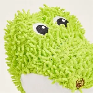 Fofos Tough Toy alligator 18,5 x 15,5 x 24,5 cm – chenille, met pieper - Afbeelding 4