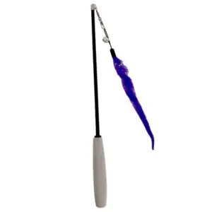 Easypets uitschuifbare kattenhengel Worm paars 26-80 cm - Afbeelding 1