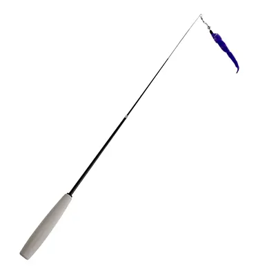 Easypets uitschuifbare kattenhengel Worm paars 26-80 cm