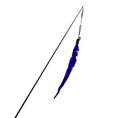 Easypets uitschuifbare kattenhengel Worm paars 26-80 cm - Afbeelding 5