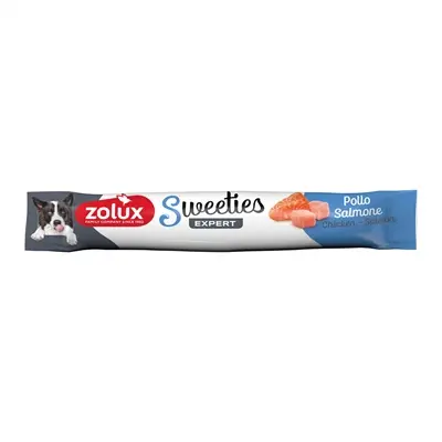 Zolux Sweeties Expert Creamy Stick kip en zalm 14 g – romige hondensnack