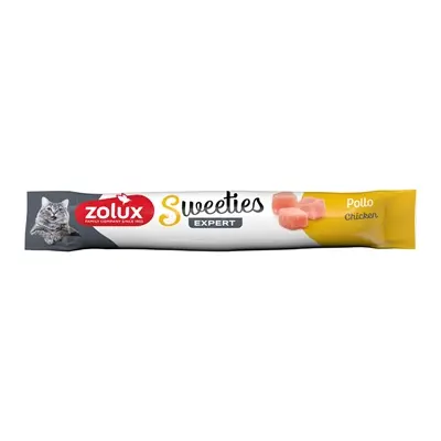 Zolux Sweeties Expert Creamy Stick kattensnack kip 14 g