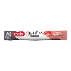 Zolux Sweeties Expert Creamy Stick kattensnack tonijn en garnaal 14 g - Afbeelding 1