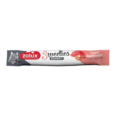 Zolux Sweeties Expert Creamy Stick kattensnack tonijn en garnaal 14 g