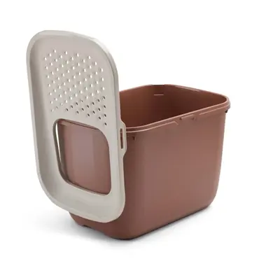 Savic kattenbak Hop In champagneroze/terracotta 58,5 x 39 x 39,5 cm - Afbeelding 5