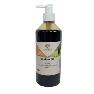 Utopia sardienolie 500 ml – omega 3-olie voor honden - Afbeelding 1