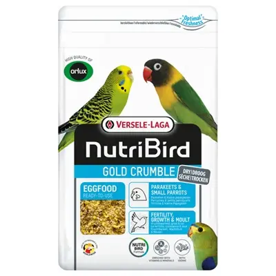 Nutribird Gold Crumble eivoer parkieten en kleine papegaaien 1 kg – droog