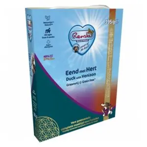 Renske hondenvoer vers gestoomd vlees eend en hert 10 x 395 g – graanvrij - Afbeelding 4