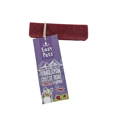 Easypets Himalayan Cheese Bone kauwsnack aardbei L 110 g
