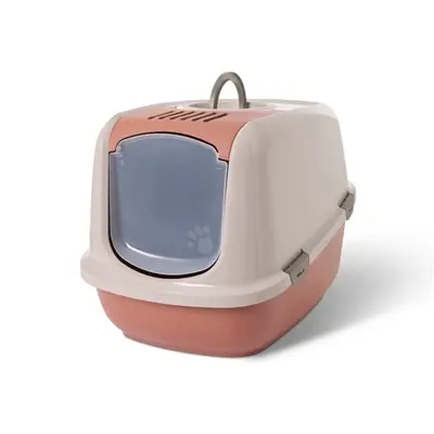 Savic kattenbak Nestor Jumbo champagneroze/terracotta 66,5 x 48,5 cm