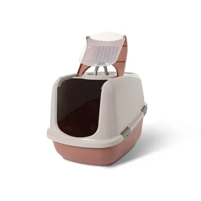 Savic kattenbak Nestor Jumbo champagneroze/terracotta 66,5 x 48,5 cm