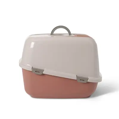 Savic kattenbak Nestor Jumbo champagneroze/terracotta 66,5 x 48,5 cm - Afbeelding 6