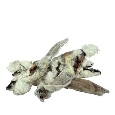 Petsnack konijnenoren met vacht 200 g – kauwsnack voor honden en katten - Afbeelding 5
