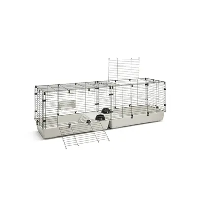 Savic Cubix 200 knaagdierkooi zwart/lichtgrijs 200 x 50 x 63,5 cm - Afbeelding 5