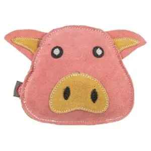 Trixie varken leer 19 cm – hondenspeeltje met piepgeluid - Afbeelding 1