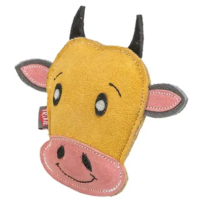 Trixie koe leer 17 cm – compact hondenspeeltje van echt leer
