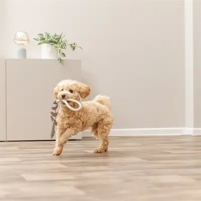 Trixie visgraat leer met touw 43 cm – kauwspeeltje zonder geluid - Afbeelding 7